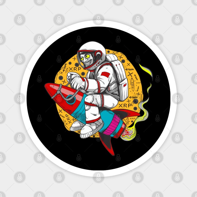 Crypto Astronaut Magnet by NB-Art